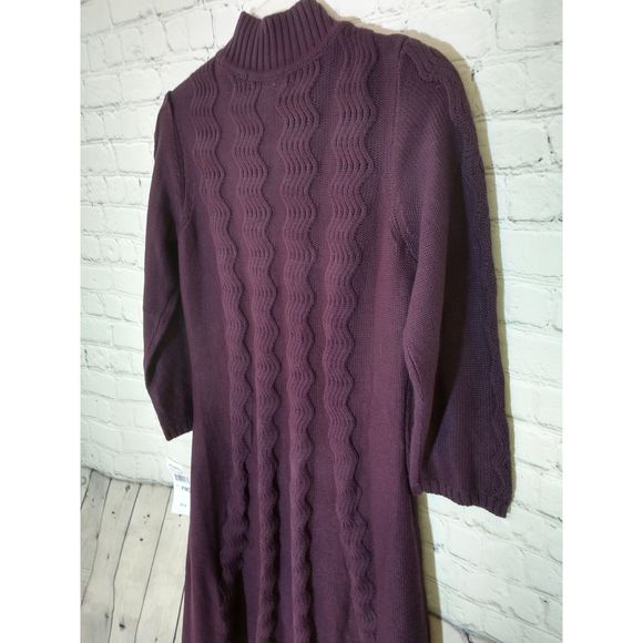 Studio 1 Sweater Dress, Maroon, PMD - Picture 5 of 6